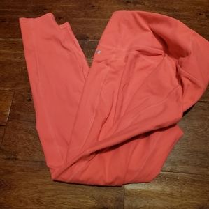 Fabletics womens Pure Luxe Bright melon leggings